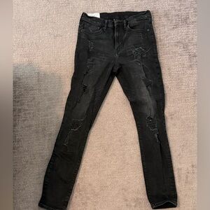 H&M Coupe Moulante Jeans Black